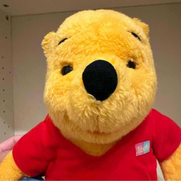 Vintage Disney's Winnie The Pooh 1994 Teddy Bear Plush With Honey Pot Mattel 12’ - Picture 9 of 11